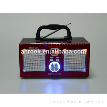 Wooden function mini portable speaker with usb port